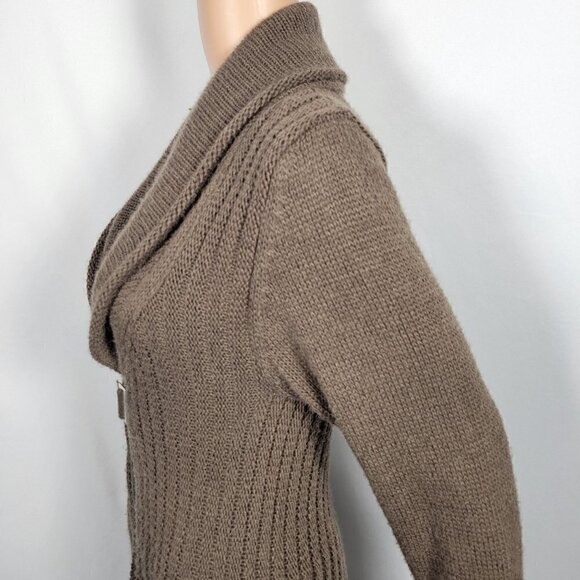 Berretti Women's Made in Italy Wool Blend Long Open Boho Sweater Size Medium - Picture 12 of 16